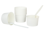 Karat Earth by Lollicup White Soup Containers