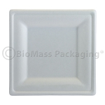 BagasseWare Diamond Collection 10" Square Plate 357-DP10 BioMass Packaging