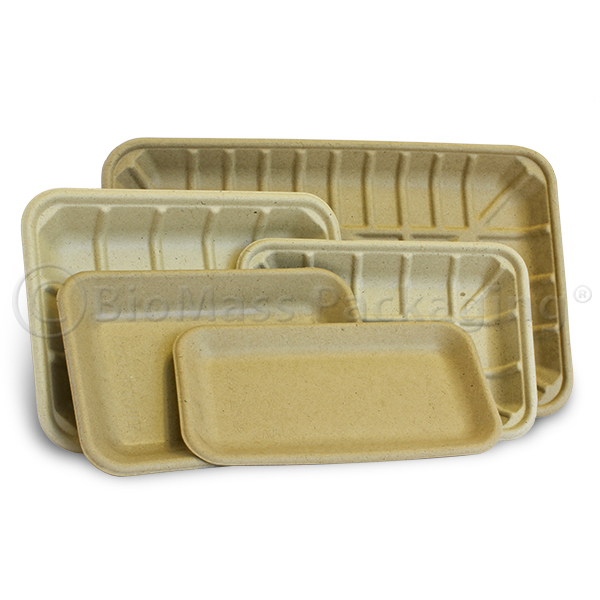 BagasseWare-Bulrush Supermarket Trays