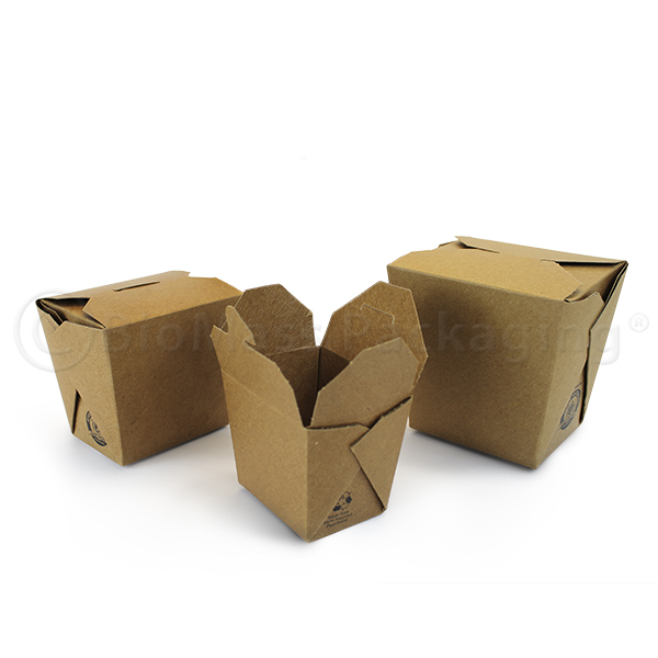 50 x Sandwich Cartons BIO-112 Deep Filled Biodegradable Kraft Board Boxes  Party 